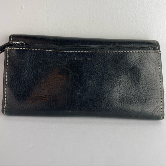 Fossil Black Leather Women’s Wallet Checkbook - Picture 4 of 7